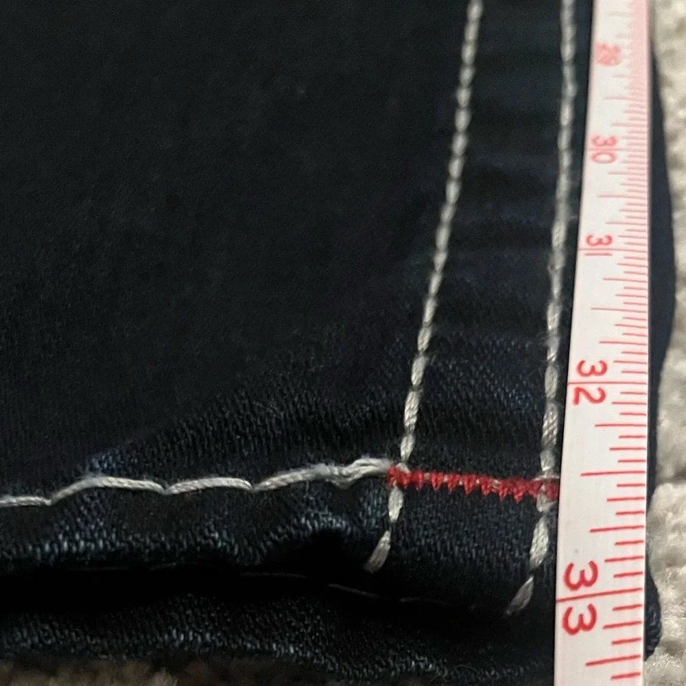 Vintage True Religion Men's Indigo Straight Jeans